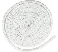 Cordon pour poêle Strend Pro, L-2 m, 6x6 mm, cordon d'étanchéité pour verre, pour portes, pour cheminées, pour poêles, presse-étoupe, blanc