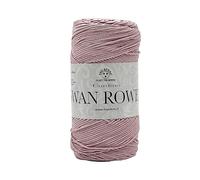 Cordon pour sacs Swan Rowen effet élégant de 200g - 50% coton recyclé - 50% polyester pour crochet 3-4 (rose antique - 22)