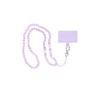 Cordon pour Smartphone Universel Coque et Etui Pendentif avec perles 74cm violet
