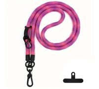 Cordon pour Téléphone Portable - BOOLING - Tour de Cou Universel - Nylon - 120cm - Rose