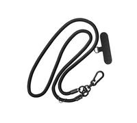 Cordon pour Téléphone Tour de Cou 60cm Attache Universelle Noir