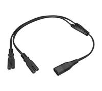 Cordon répartiteur d ' Alimentation pour connecteurs Figure 8, câble C8 2 C7 avec Serre-câble et portée de 0, 6 m pour adaptateurs de Bureau et appareils à proximité