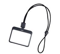 Cordon rétractable avec porte-carte d'identité, résistant à l'eau, étui transparent avec porte-badge rétractable