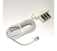 Cordon RJ11/PTT blanc