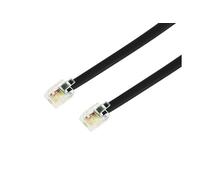 Câble Ethernet RJ-11 mâle vers Ethernet RJ-11 mâle Temium 10 m Noir