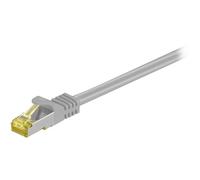 Cordon RJ45 - Câble - Catégorie 7 - S/FTP - 0.25 m - Double blindage - Gris