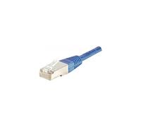 Cordon RJ45 catégorie 5e F/UTP bleu - 0,15 m
