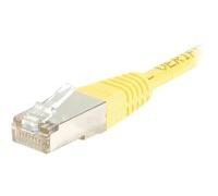 Cordon RJ45 catégorie 5e F/UTP jaune CCA - 0,5 m