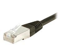 Cordon RJ45 catégorie 5e F/UTP noir - 0,3 m