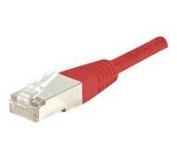 Cordon RJ45 catégorie 5e F/UTP rouge - 0,7 m