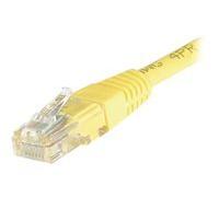 Cordon RJ45 catégorie 5e U/UTP jaune CCA - 0,15 m