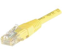 Cordon RJ45 catégorie 5e U/UTP jaune CCA - 5 m