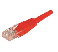 Cordon RJ45 catégorie 5e U/UTP rouge CCA - 5 m