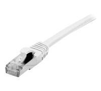 CONNECT 1 m Cuivre RJ45 F/UTP LSZH Cat. 6 avec Protection Anti Coupure pour Cordon Patch - Blanc