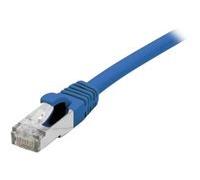 Cordon RJ45 catégorie 6 F/UTP LSOH snagless bleu - 0,5 m