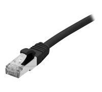 Cordon RJ45 catégorie 6 F/UTP LSOH snagless noir - 1 m