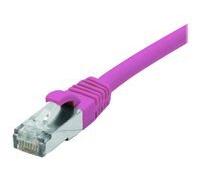 Cordon RJ45 catégorie 6 F/UTP LSOH snagless rose - 1 m