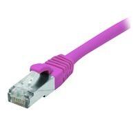 Cordon RJ45 catégorie 6 F/UTP LSOH snagless rose - 5 m