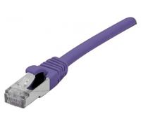 Cordon RJ45 catégorie 6 F/UTP LSOH snagless violet - 0,5 m