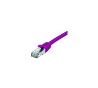 Cordon RJ45 catégorie 6 F/UTP LSOH snagless violet - 0,5 m