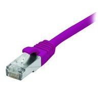Cordon RJ45 catégorie 6 F/UTP LSOH snagless violet - 1 m