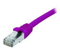 Cordon RJ45 catégorie 6 F/UTP LSOH snagless violet - 3 m