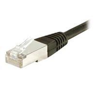Cordon RJ45 catégorie 6 F/UTP noir - 1 m