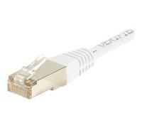 Cordon RJ45 catégorie 6 S/FTP blanc - 0,15 m