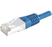 Cordon RJ45 catégorie 6 S/FTP bleu - 0,7 m