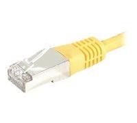 Cordon RJ45 catégorie 6 S/FTP jaune - 30 m