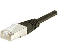 Cordon RJ45 catégorie 6 S/FTP noir - 0,3 m
