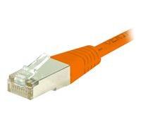 Cordon RJ45 catégorie 6 S/FTP orange - 0,5 m