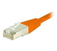Cordon RJ45 catégorie 6 S/FTP orange - 1 m