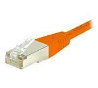 Cordon RJ45 catégorie 6 S/FTP orange - 15 m