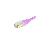 Cordon RJ45 catégorie 6 S/FTP rose - 15 m