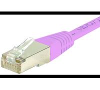 Cordon RJ45 catégorie 6 S/FTP rose - 30 m