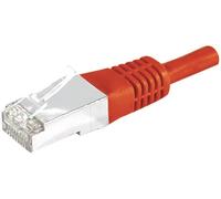 Cordon RJ45 catégorie 6 S/FTP rouge - 3 m