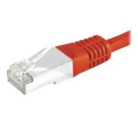 Cordon RJ45 catégorie 6 S/FTP rouge - 5 m