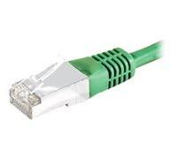 Cordon RJ45 catégorie 6 S/FTP vert - 0,5 m