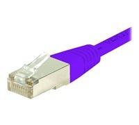 Cordon RJ45 catégorie 6 S/FTP violet - 1 m