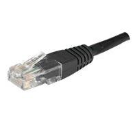 Cordon RJ45 catégorie 6 U/UTP noir - 1,5 m