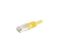 Cordon RJ45 catégorie 6A F/UTP jaune - 0,15 m