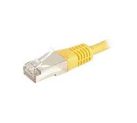 Cordon RJ45 catégorie 6A F/UTP jaune - 15 m