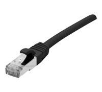Cordon RJ45 catégorie 6A F/UTP LSOH snagless noir - 0,3 m