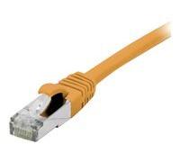 Cordon RJ45 catégorie 6A F/UTP LSOH snagless orange - 0,5 m