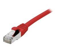 Cordon RJ45 catégorie 6A F/UTP LSOH snagless rouge - 0,3 m