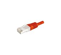 Cordon RJ45 catégorie 6A F/UTP rouge - 25 m