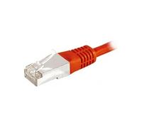 Cordon RJ45 catégorie 6A F/UTP rouge - 50cm