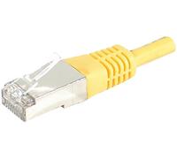 Cordon RJ45 catégorie 6A S/FTP jaune - 25 m