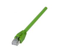 Cordon RJ45 catégorie 6A S/FTP LSOH PUR snagless vert - 2 m